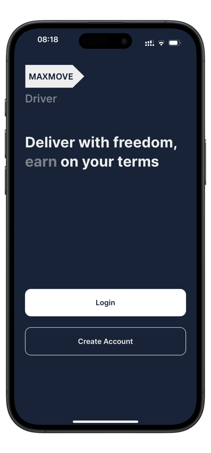 Maxmove Driver App Preview