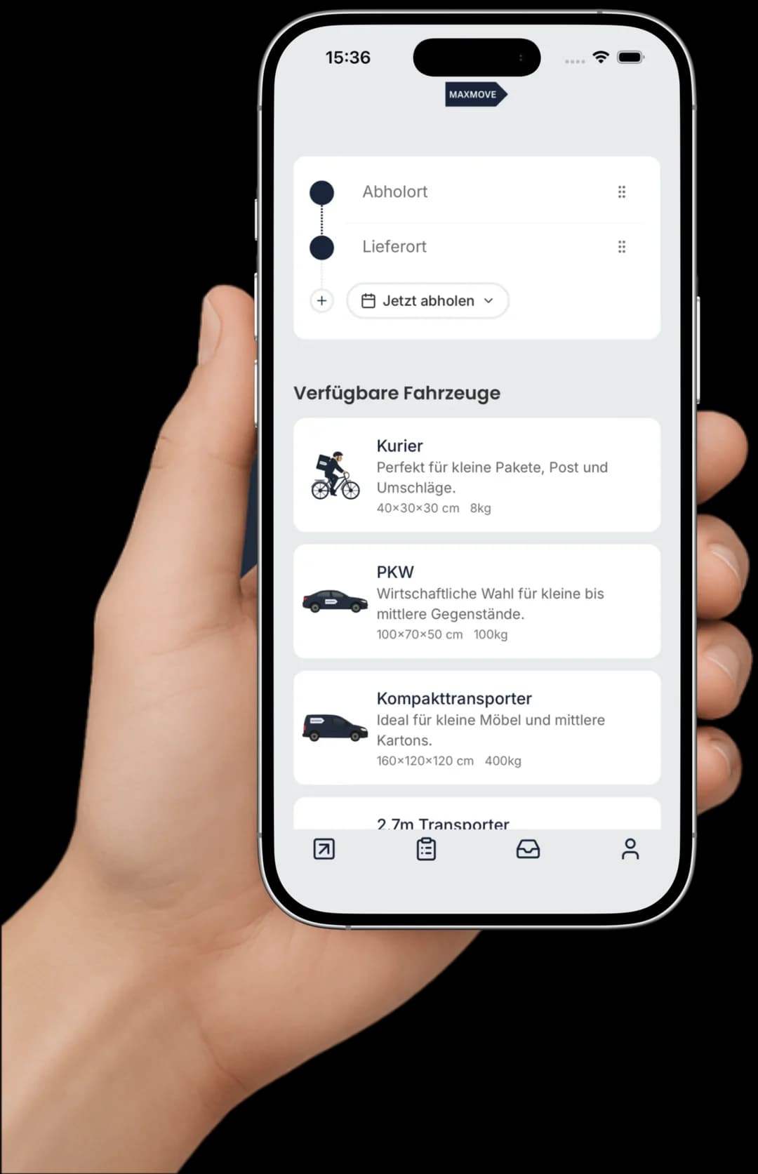 Private Transporte einfach buchen