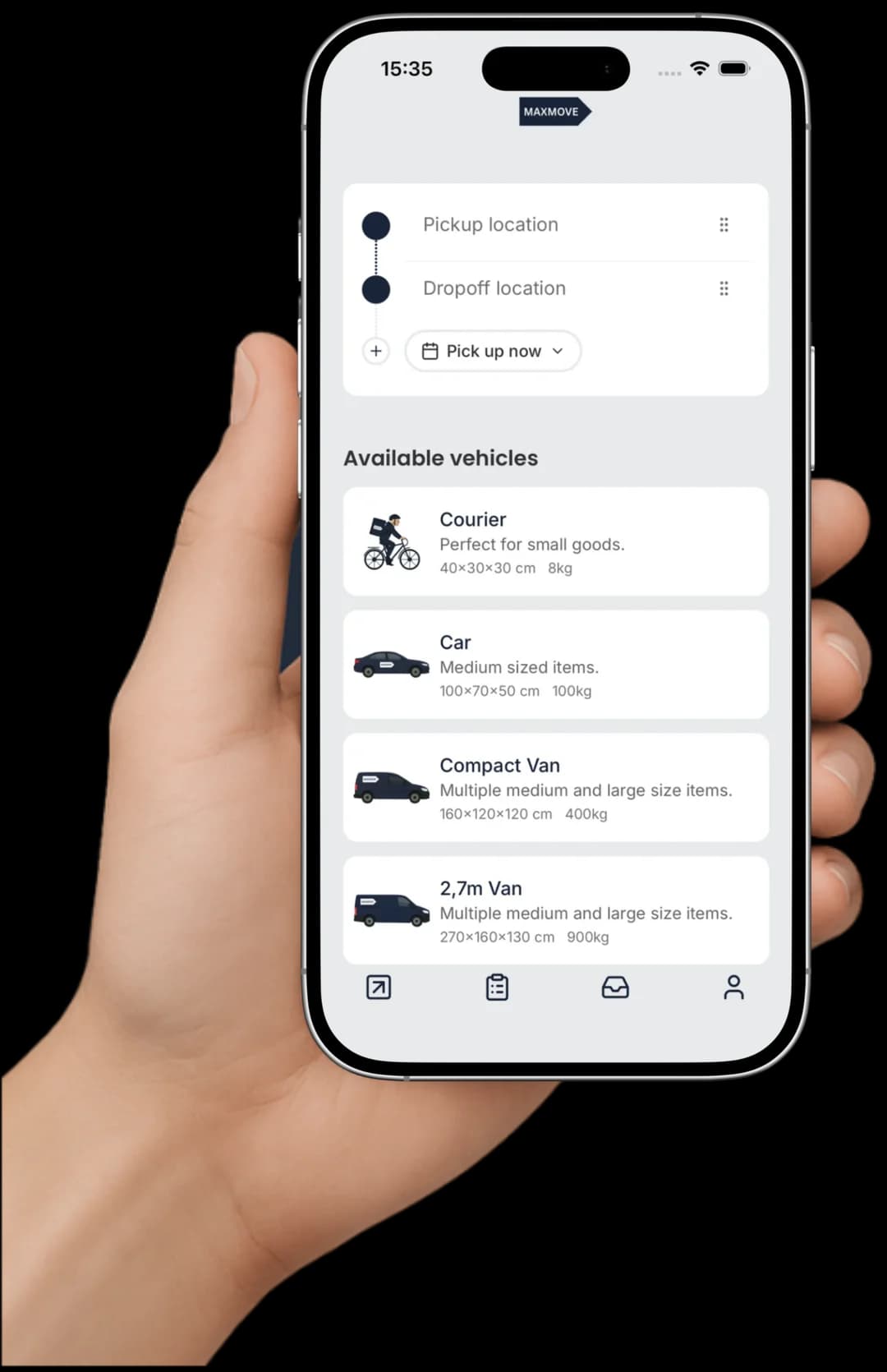 Book private transports without friction