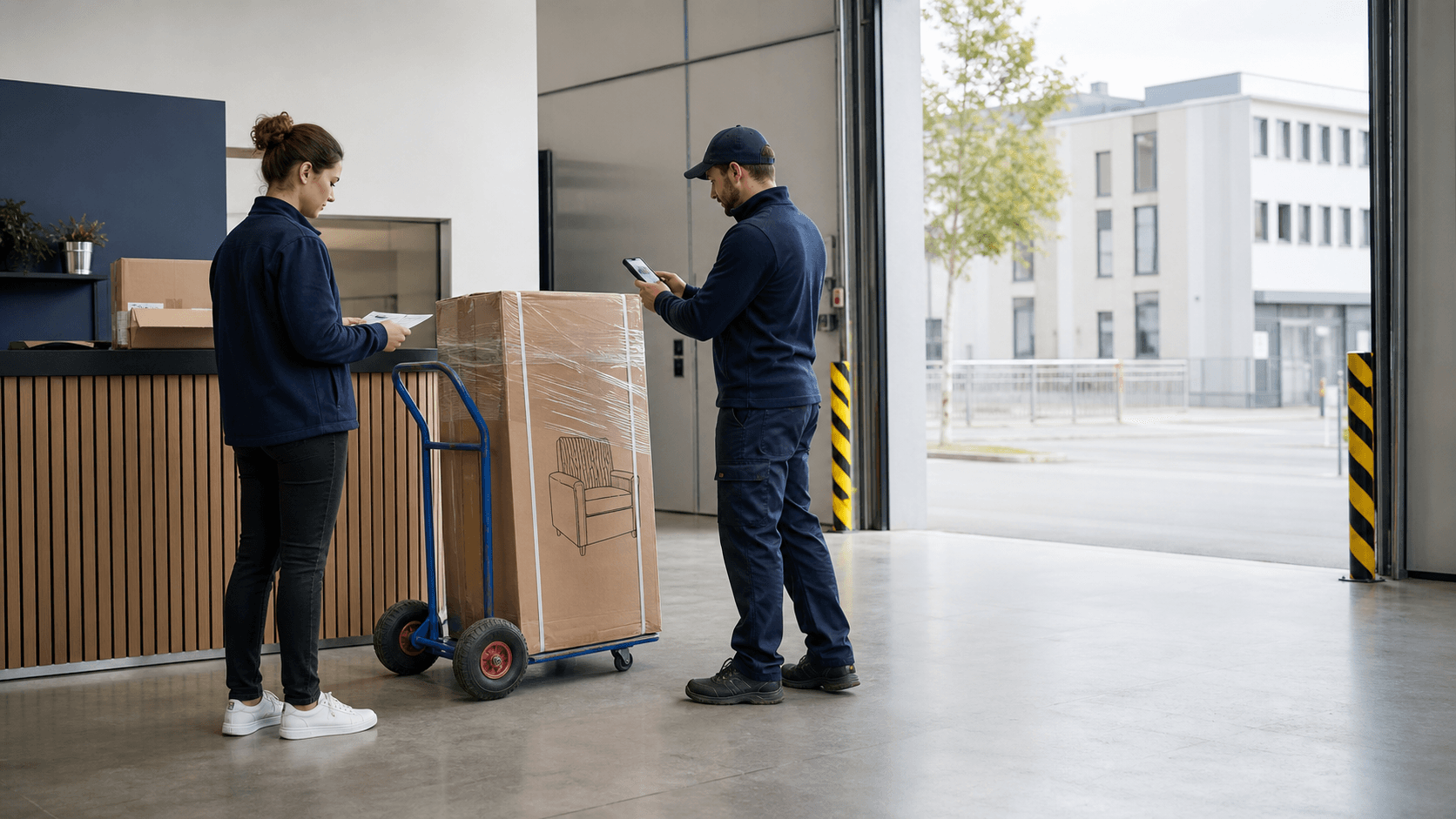Bulky-goods returns: pickup, proof, cost control