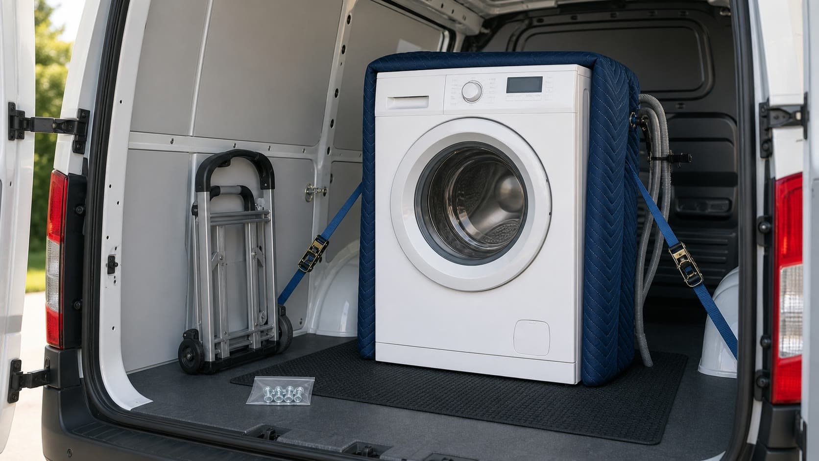 Transporting a washing machine – damage-free